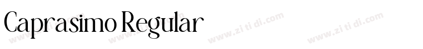 Caprasimo Regular字体转换